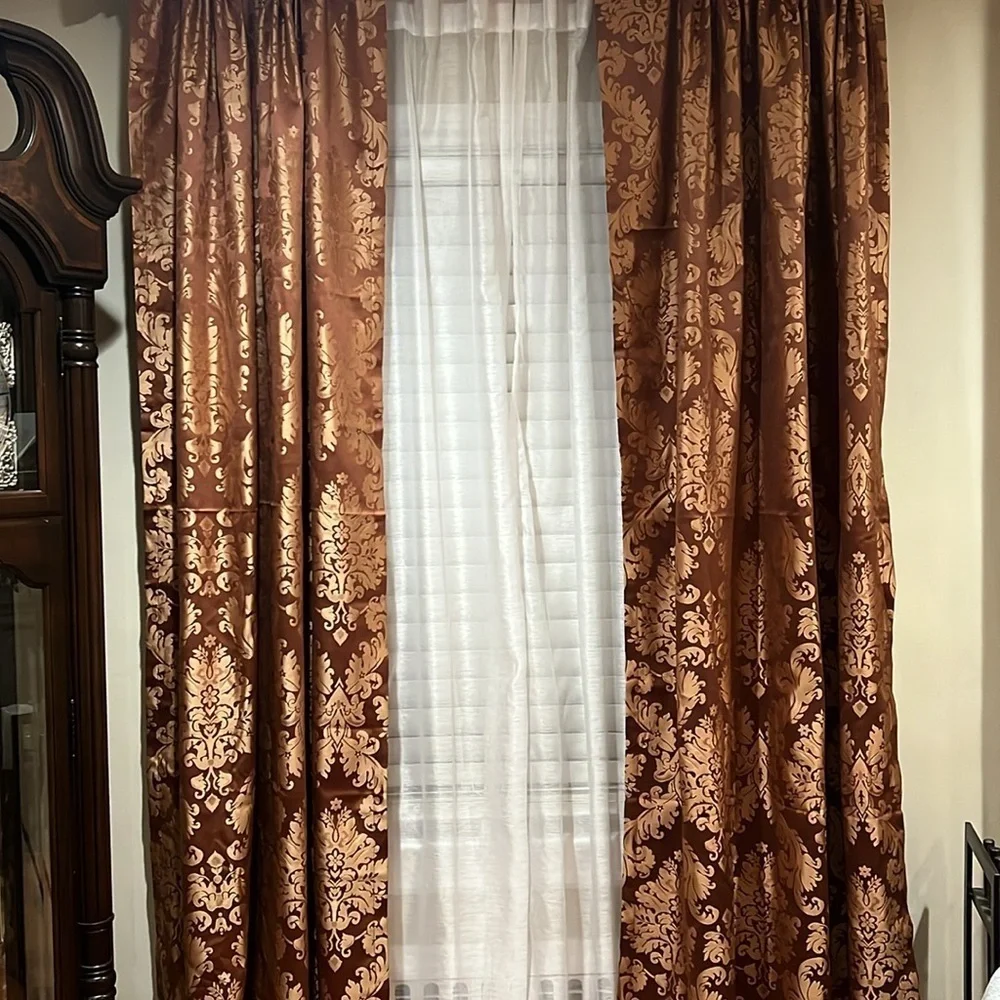 Croscill Home Curtains beautiful & rich! Color is rust & gold